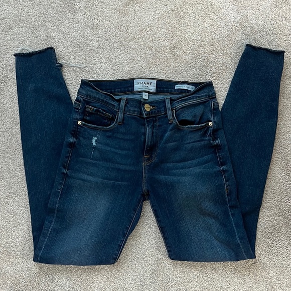 Frame Denim Le Skinny de Jeanne Crop - Picture 1 of 6